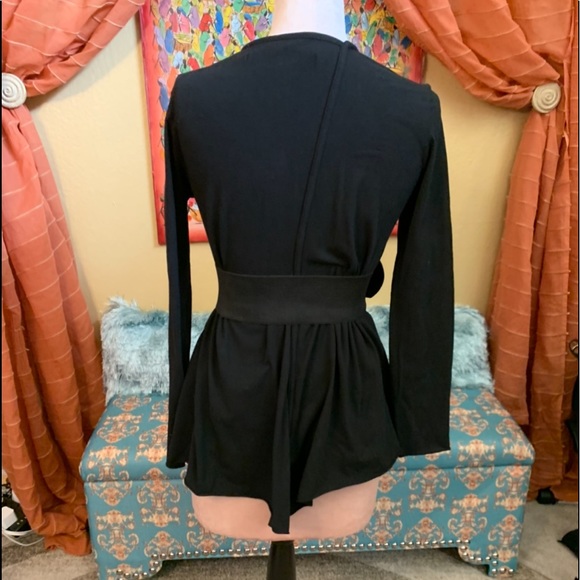 Cynthia Ashby asymmetrical swing asymetrical neck tunic top cotton, M - Picture 3 of 10